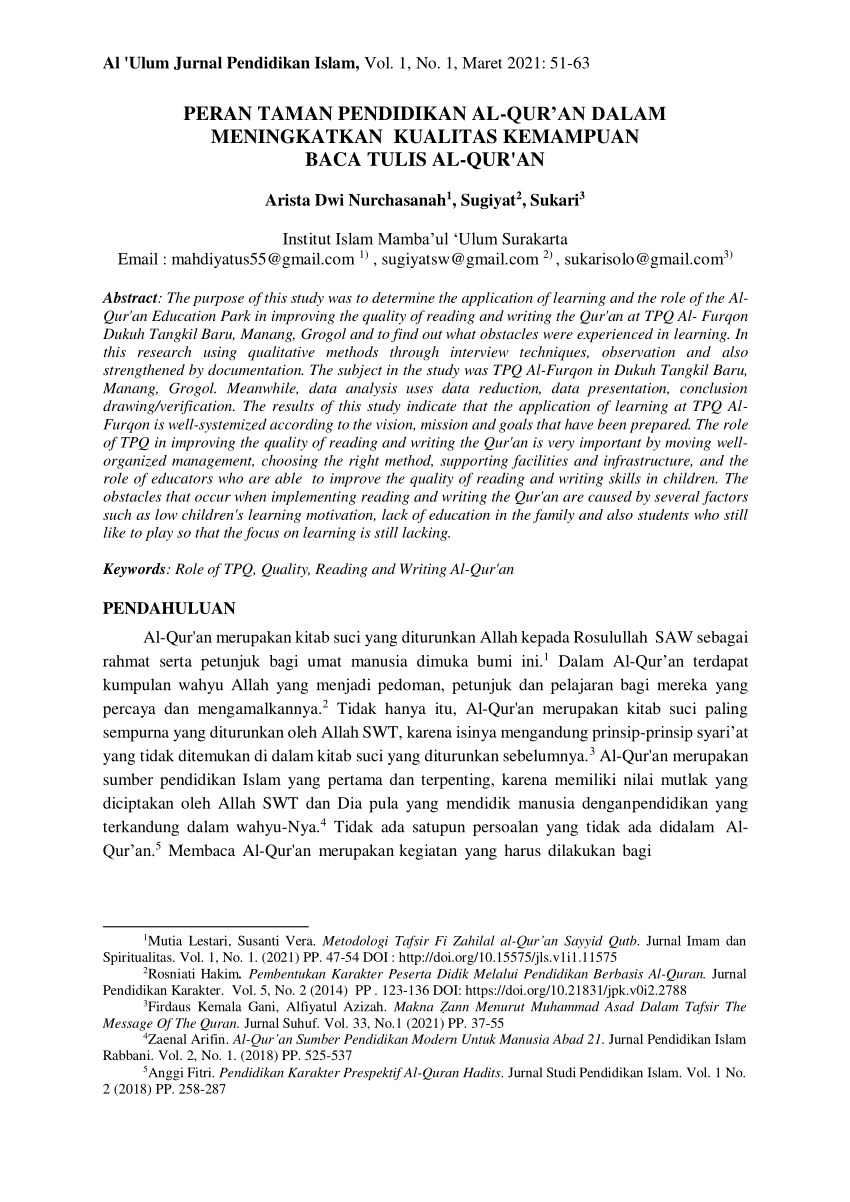 Meningkatkan Kualitas Baca Al-Qur'an: Peran Madrasah dan Tilawati di Desa Mulawarman